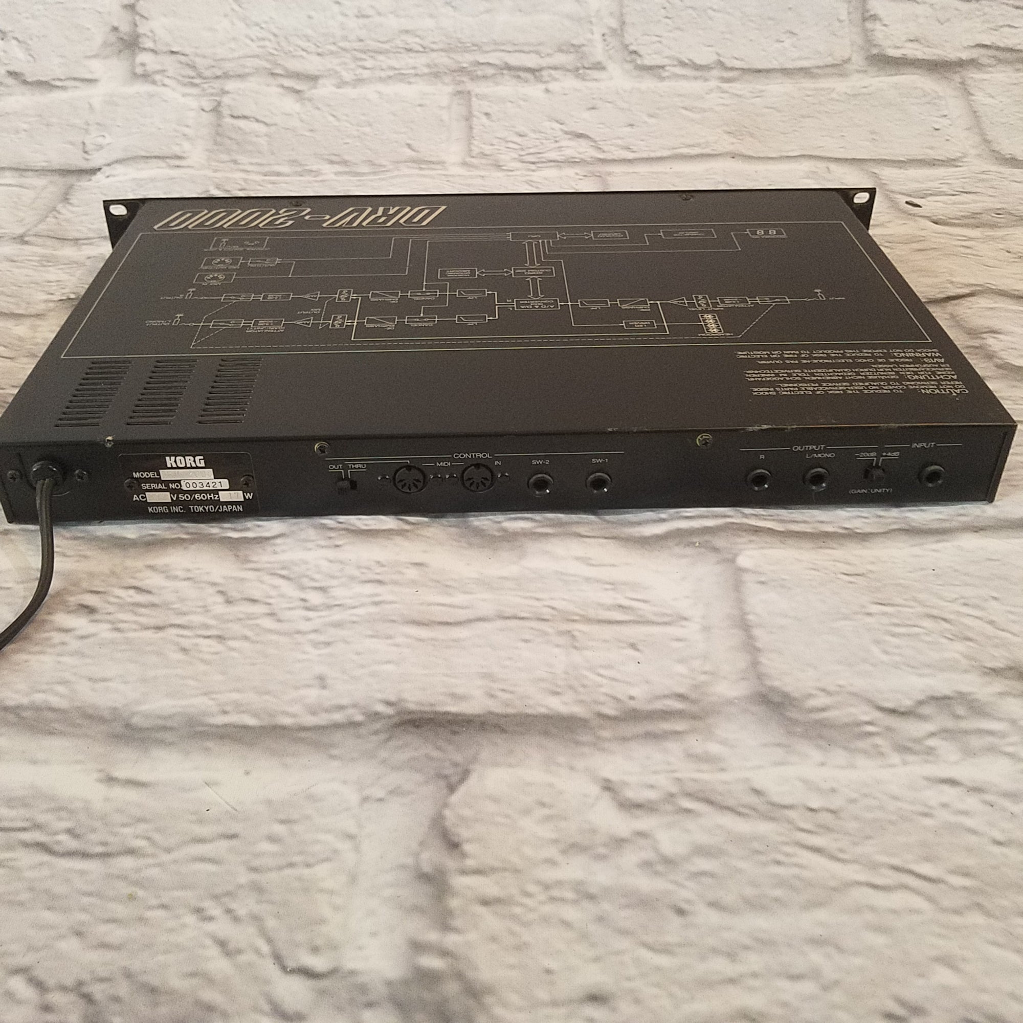 Korg DRV-2000 Digital Reverb Rack Effects Unit