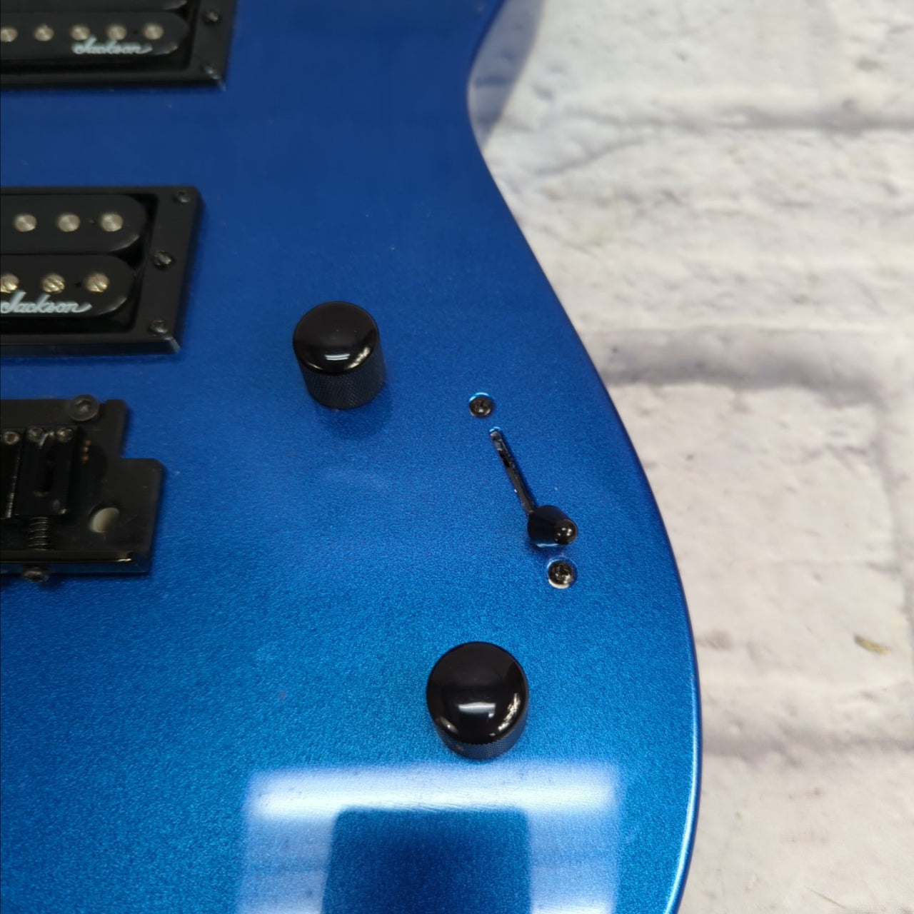 Jackson Loaded Body JS Series Dinky Flat Top JS22 Metallic Blue