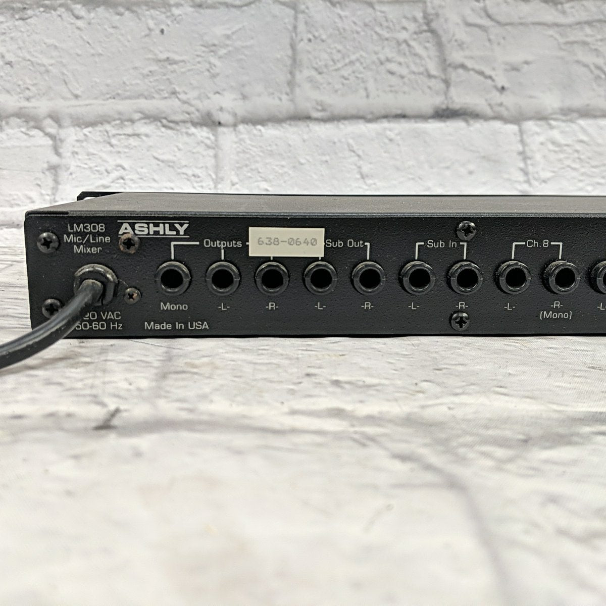 Ashly LM-308 8-Channel Stereo Line Level Rack Mixer