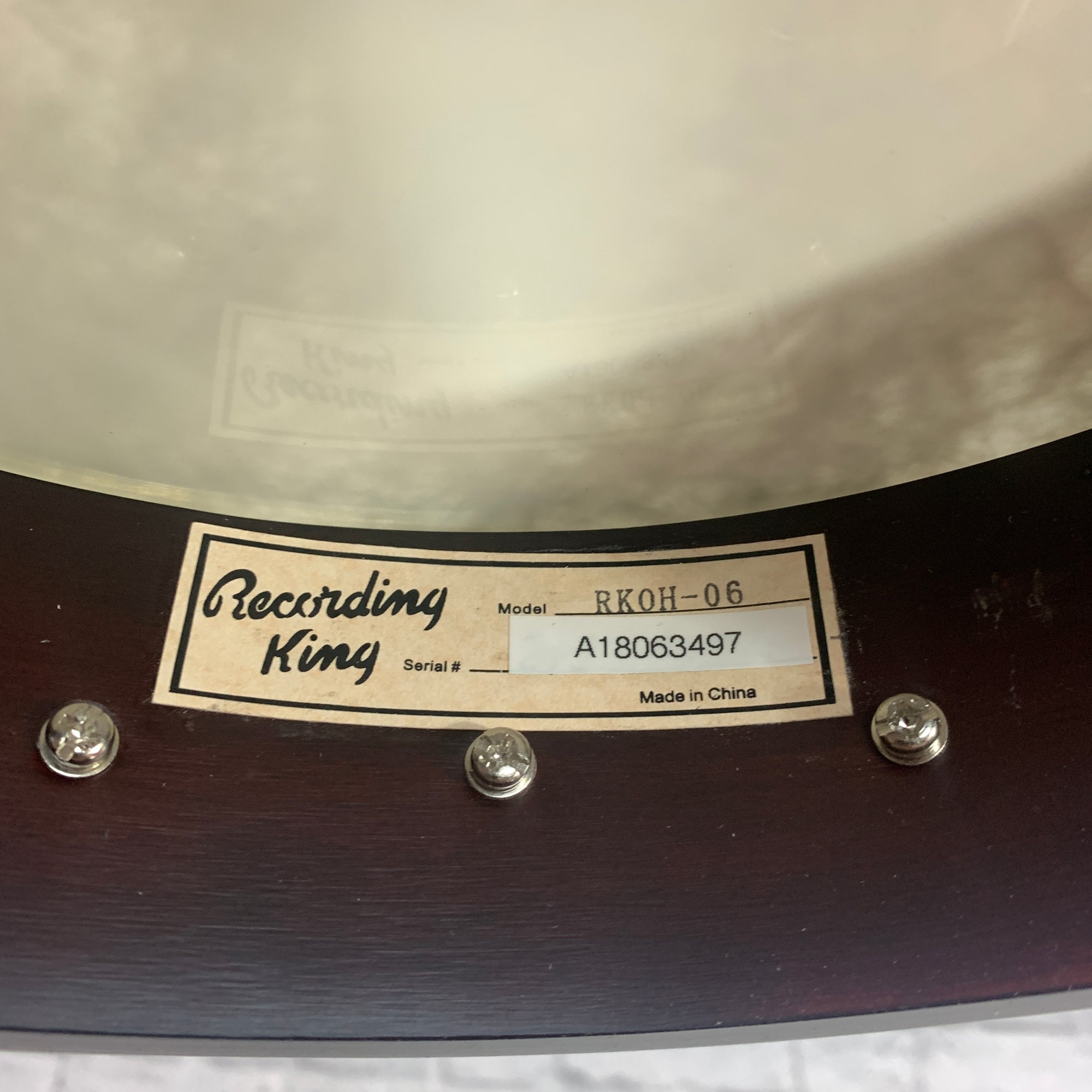 Recording King Rkoh6 Five String Banjo