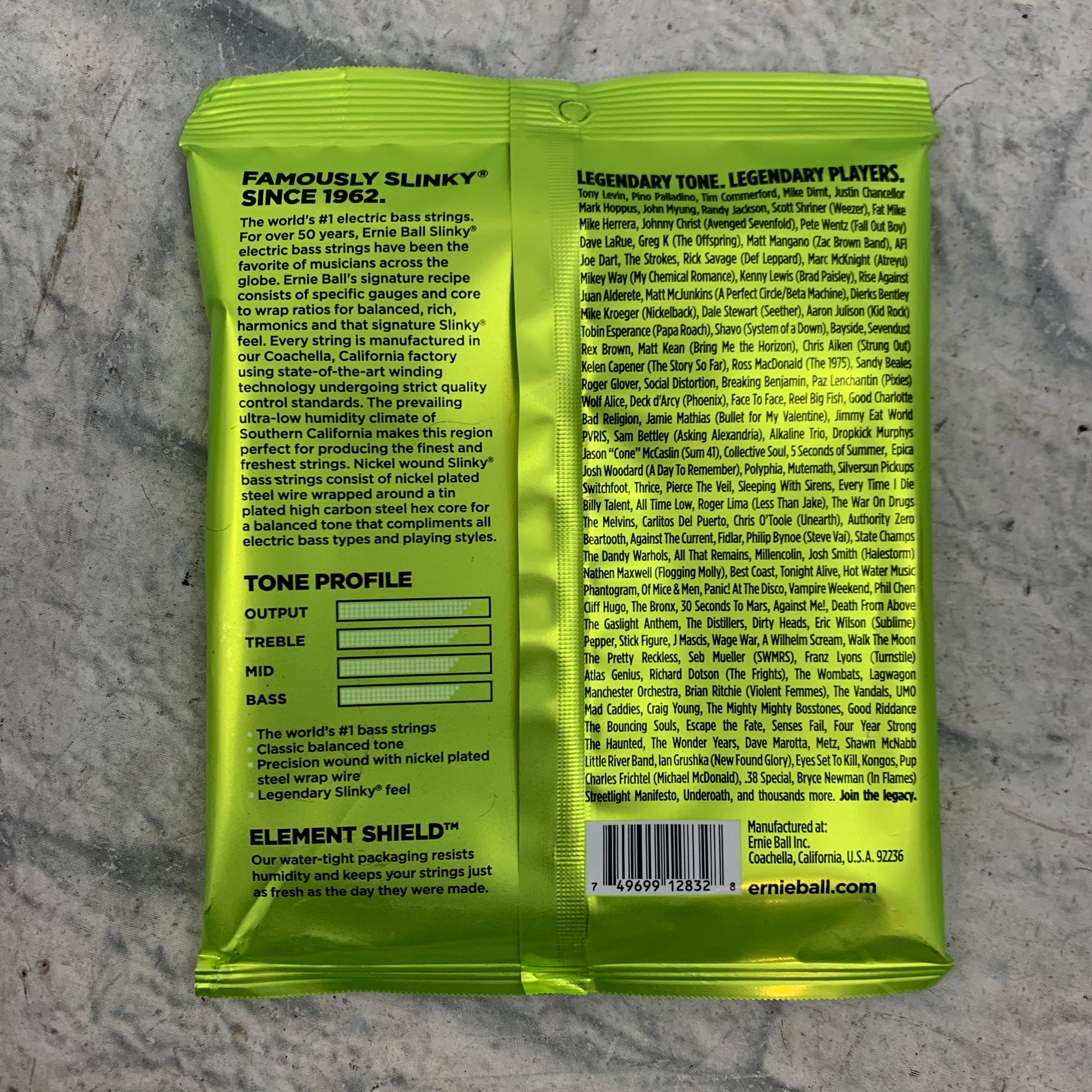 Ernie Ball EB2832 Regular Slinky Bass Guitar Strings 50-105