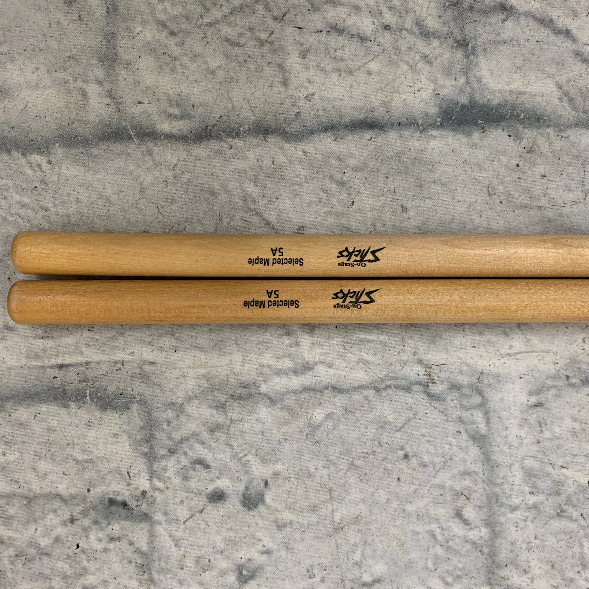 On-Stage Sticks Pair Maple Drumstick 5A Nylon Tip