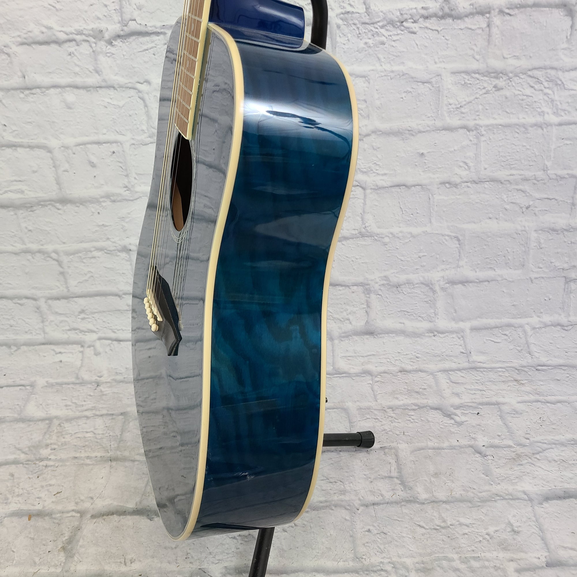 Dean AX DQA TSB Acoustic Guitar (Blue)