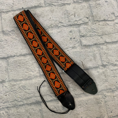 ACE Products Ent. Orange Weave Guitar Strap