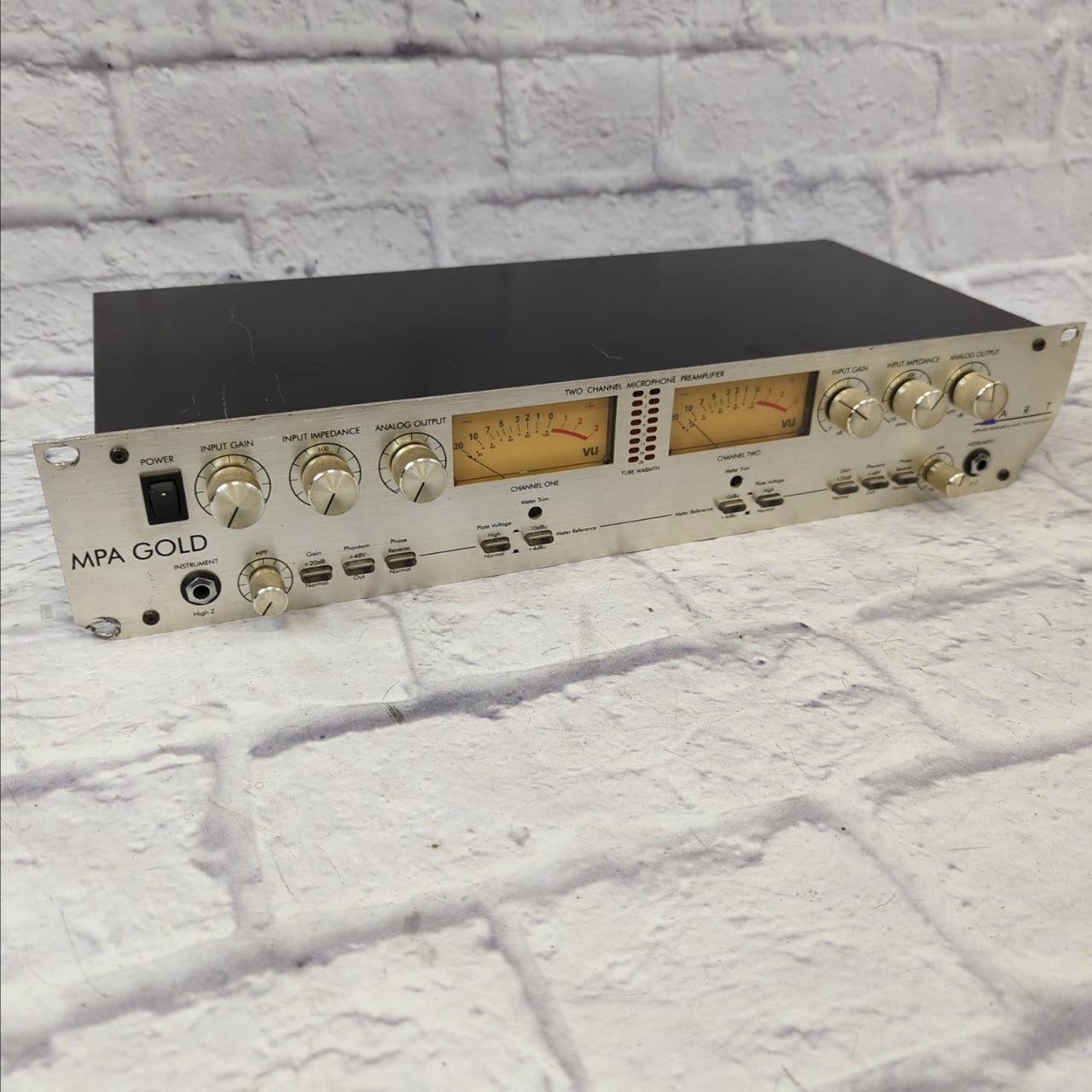 Art MPA Gold 2 Channel Tube Mic Pre - Evolution Music Art MPA Gold 2 Channel Tube Mic Pre - Evolution Music