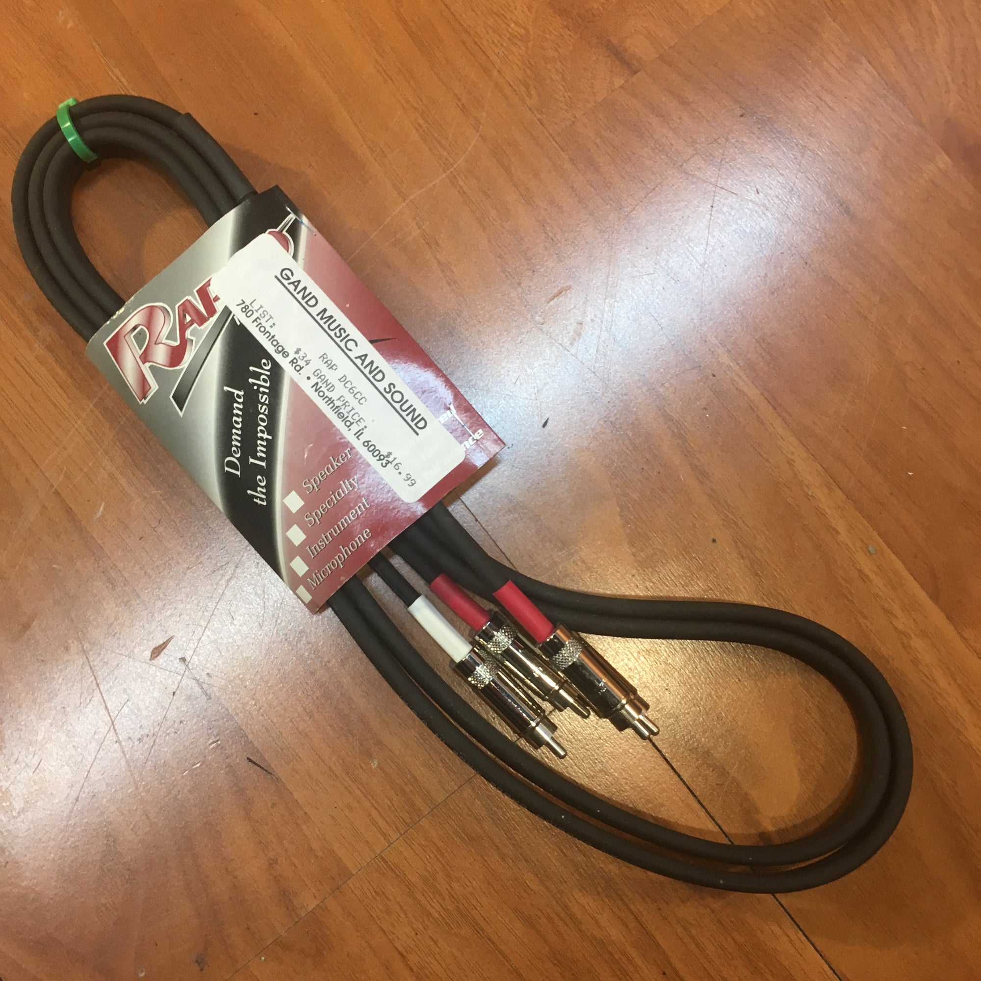 6ft Dual RCA to RCA Stereo Cable (male to male, new)