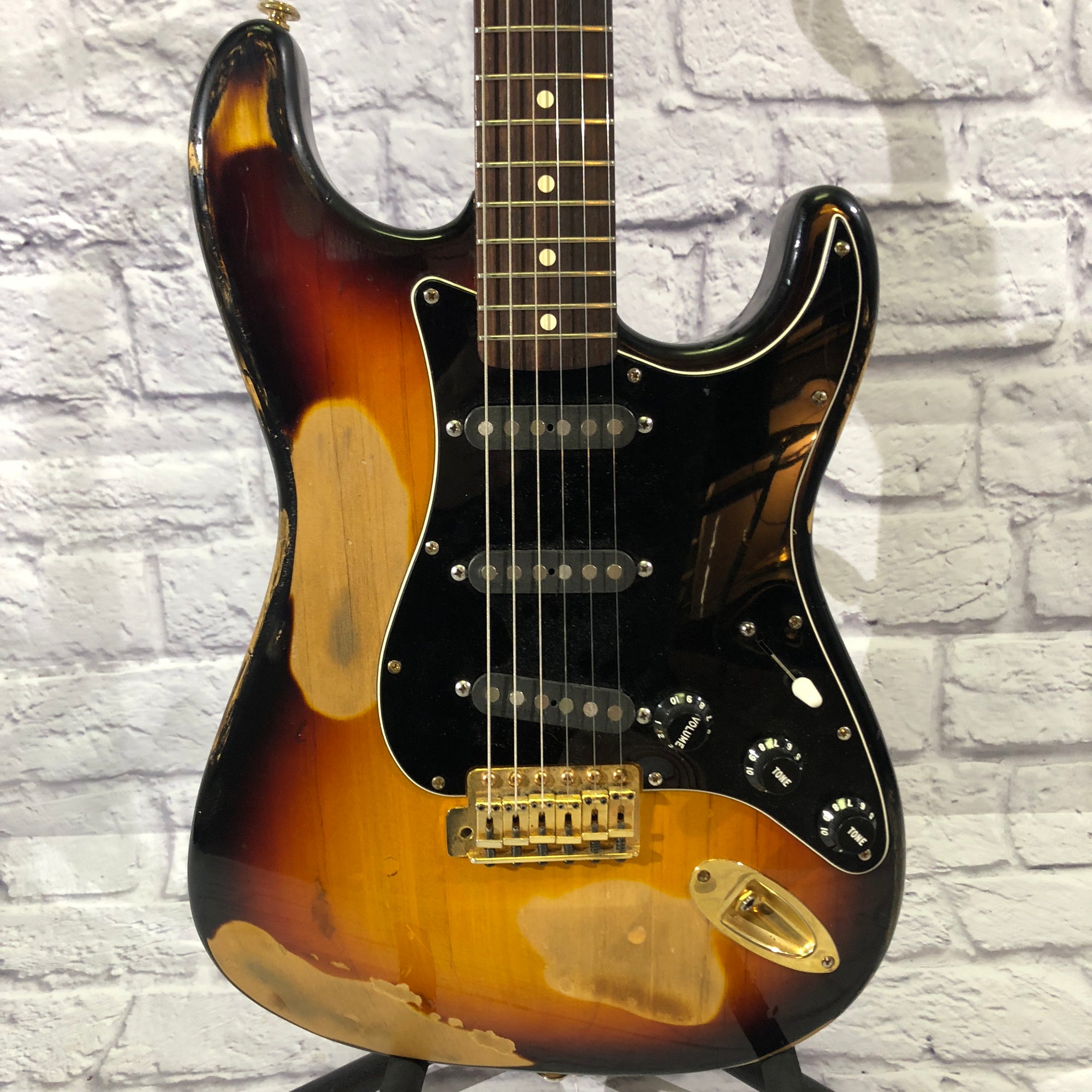 Partscaster Relic Electric Guitar SRV Rio Grande Fender