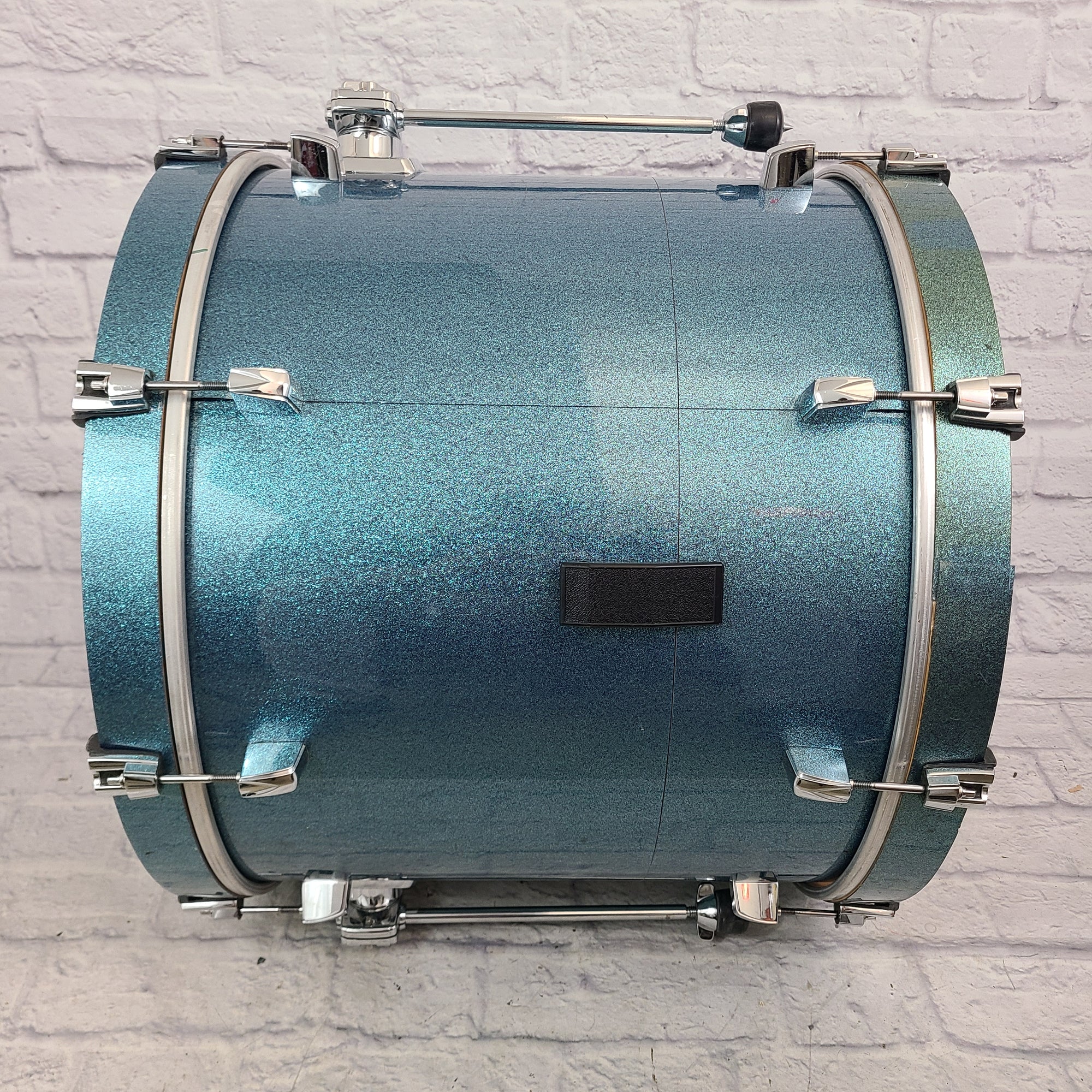 Tama Silverstar 22x18 Bass Drum - Sky Blue Sparkle MODDED