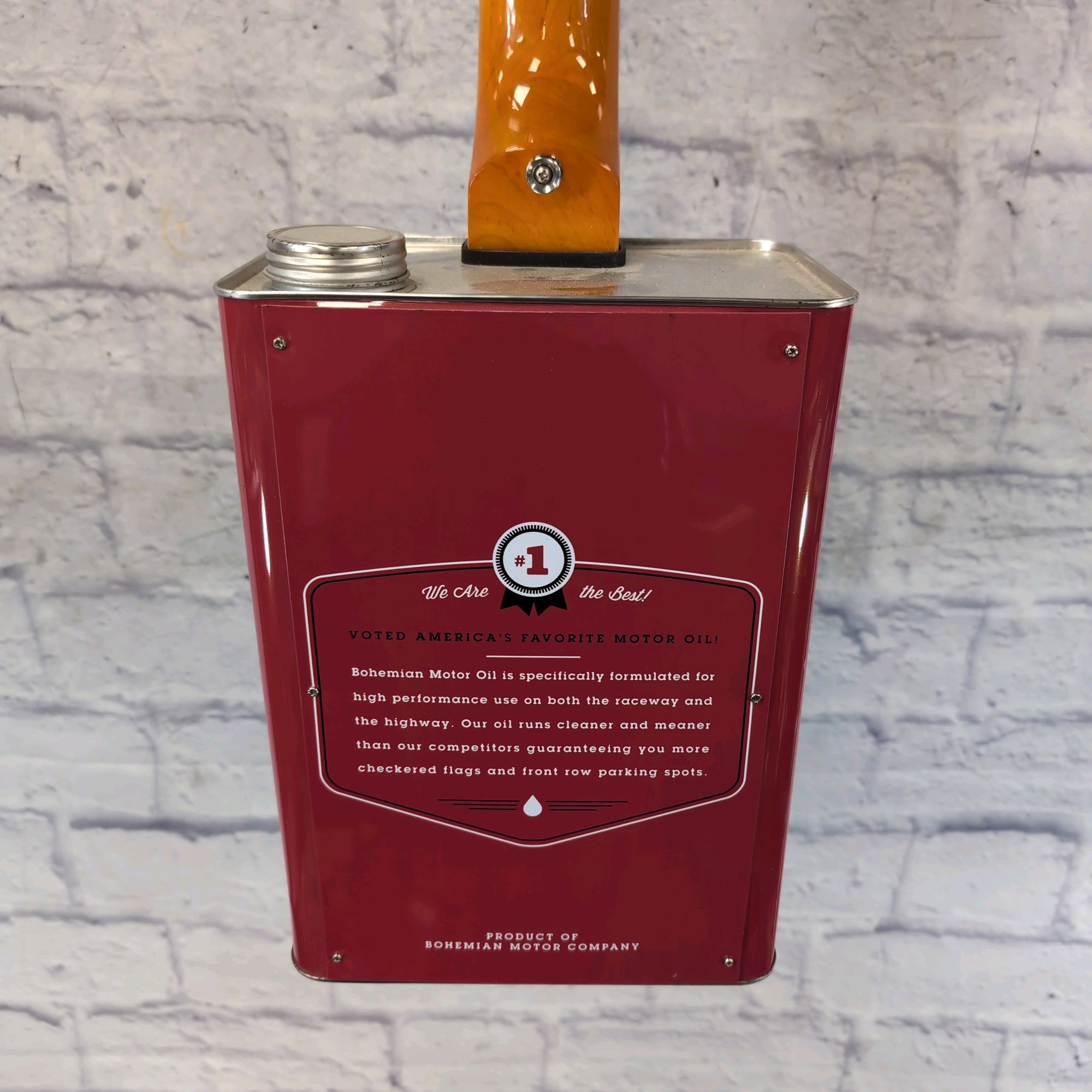 Bohemian Guitars Oil Can Guitar Dual Humbucker Red
