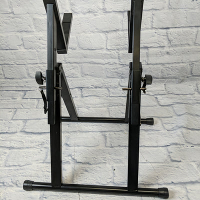 Stage Mate amplifier and speaker stand - adjustable black
