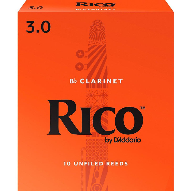 Rico Bb Clarinet Reeds Strength 3.0 Box of 10