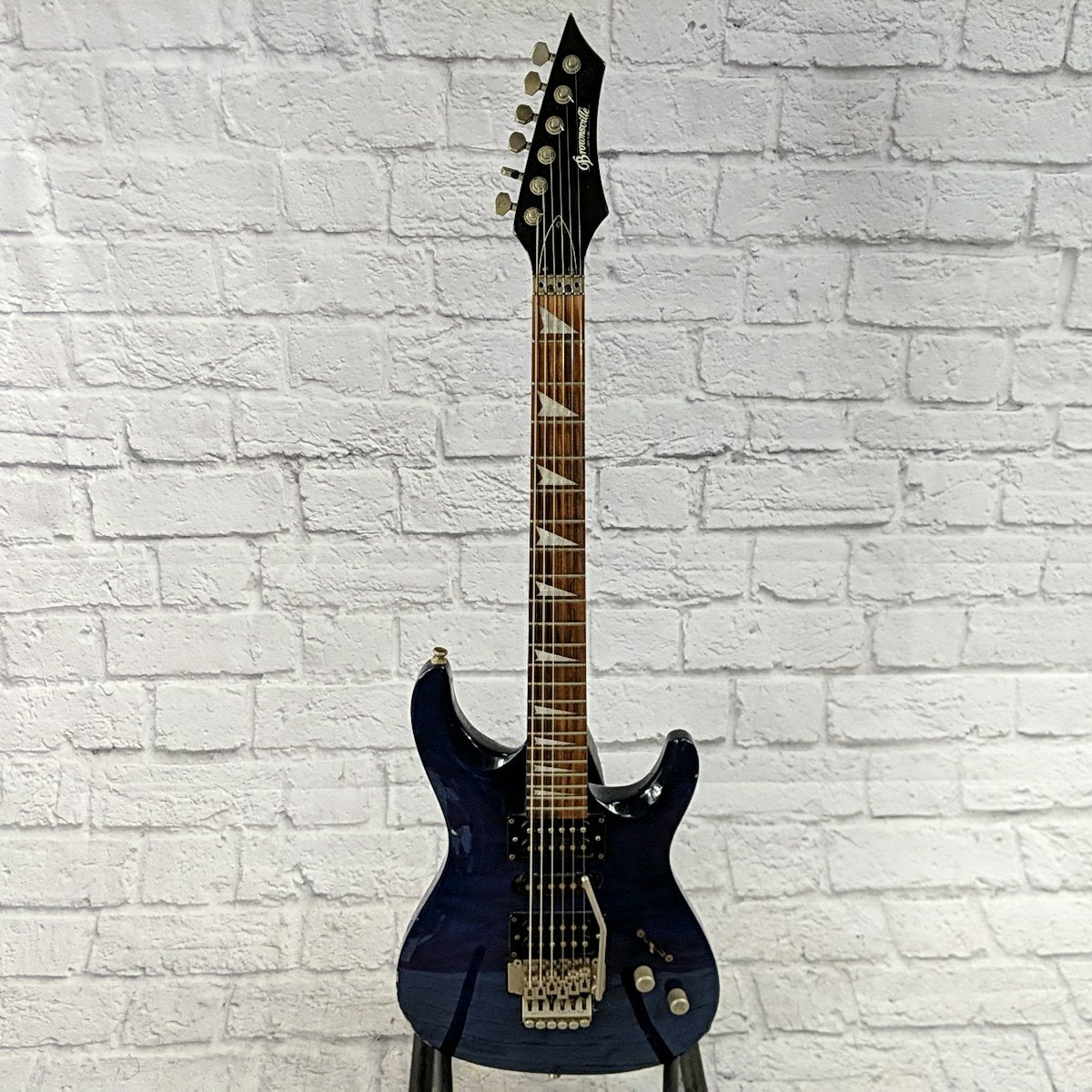 Brownsville Super Strat w/ Floyd Rose Licensed Copy Deep Ocean Blue
