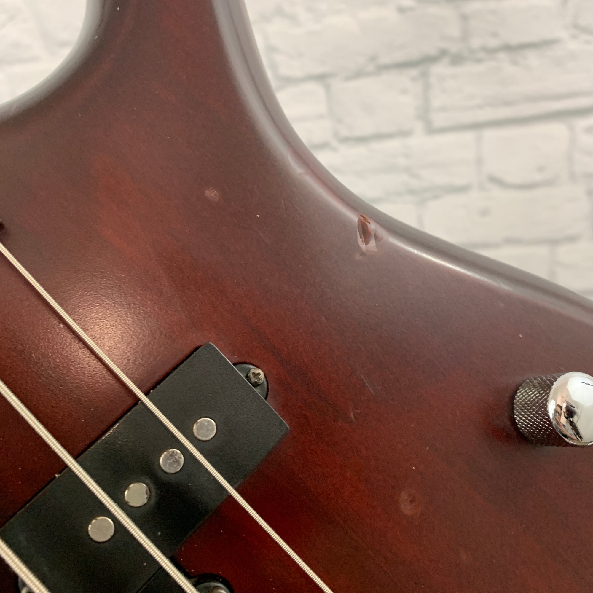 Cort Action Bass P/J 4 String Burgundy Finish