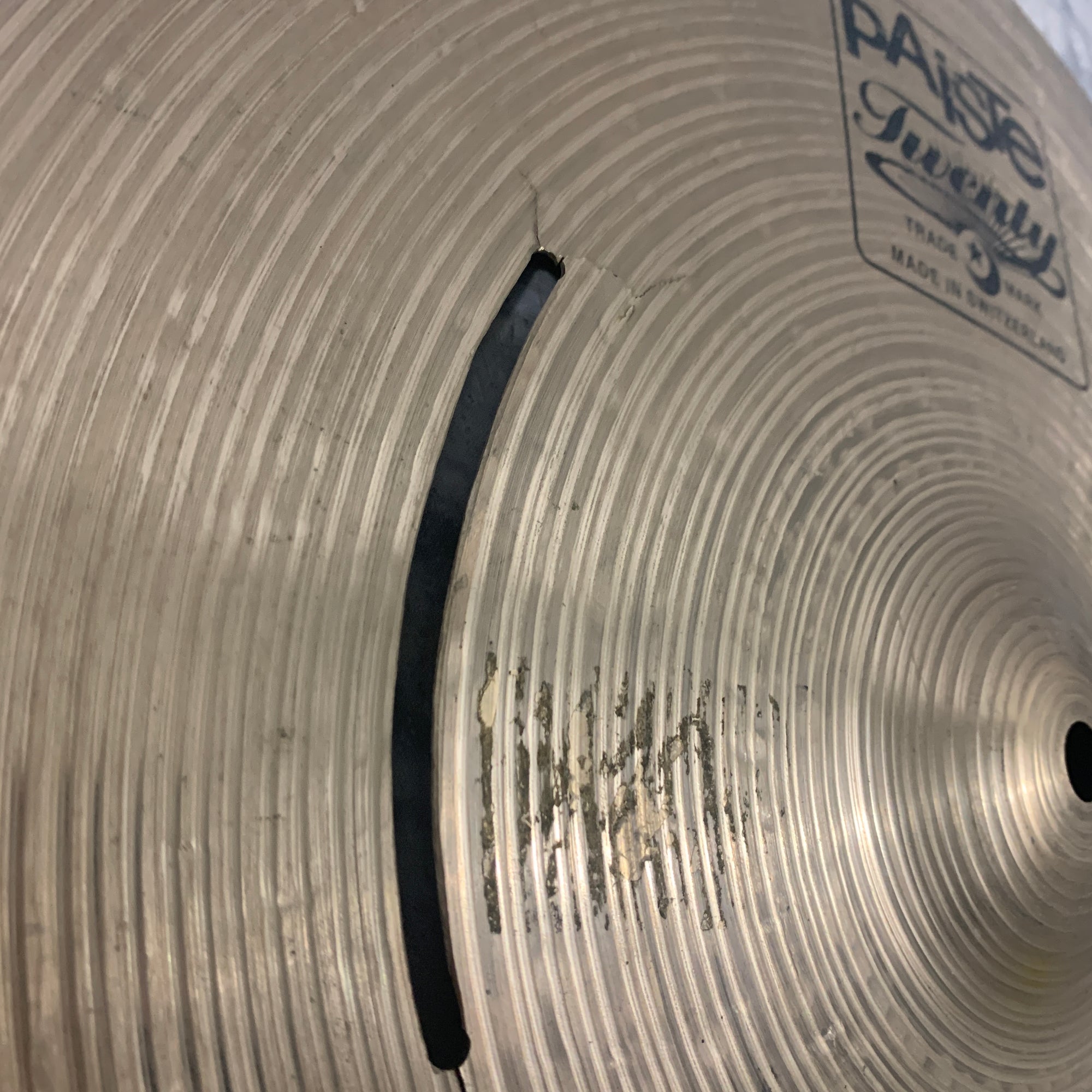 Paiste Twenty Series 16" Crash Cymbal CRACK