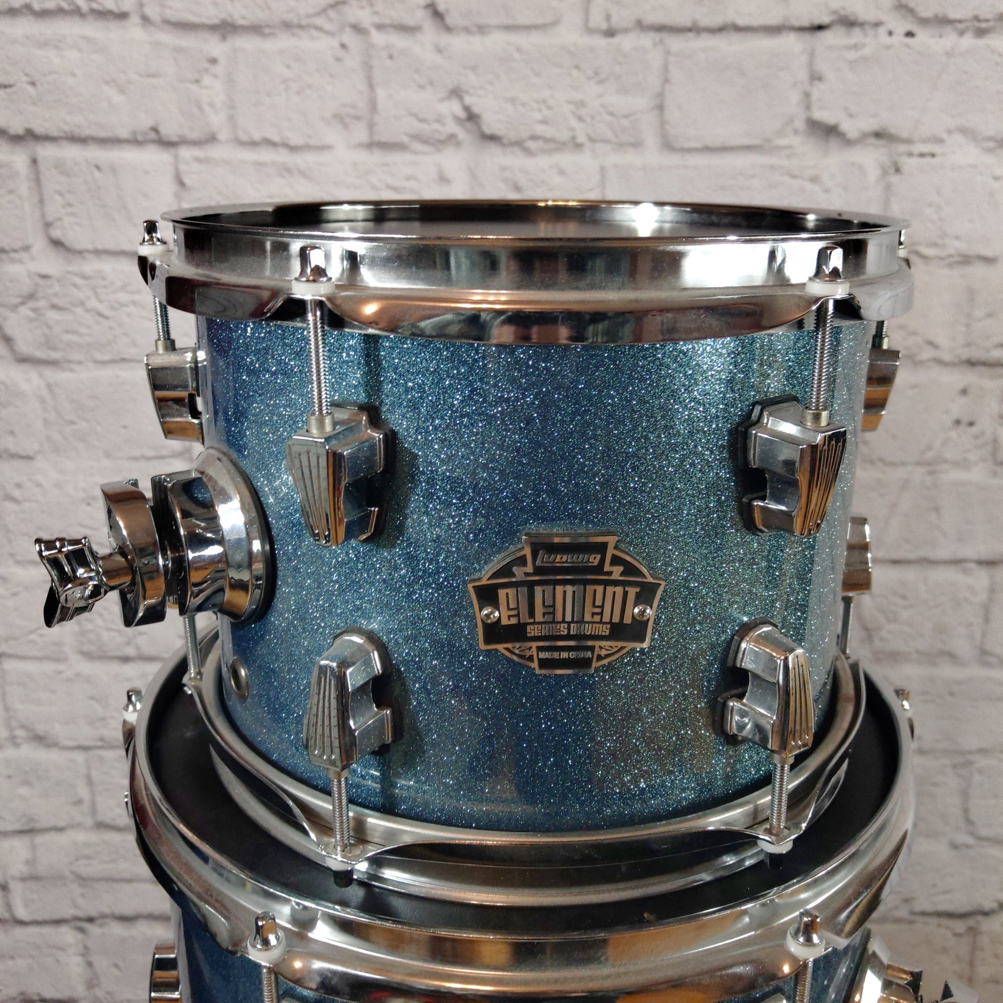 Ludwig Element Pelham Blue Sparkle 5 Piece Drum Kit