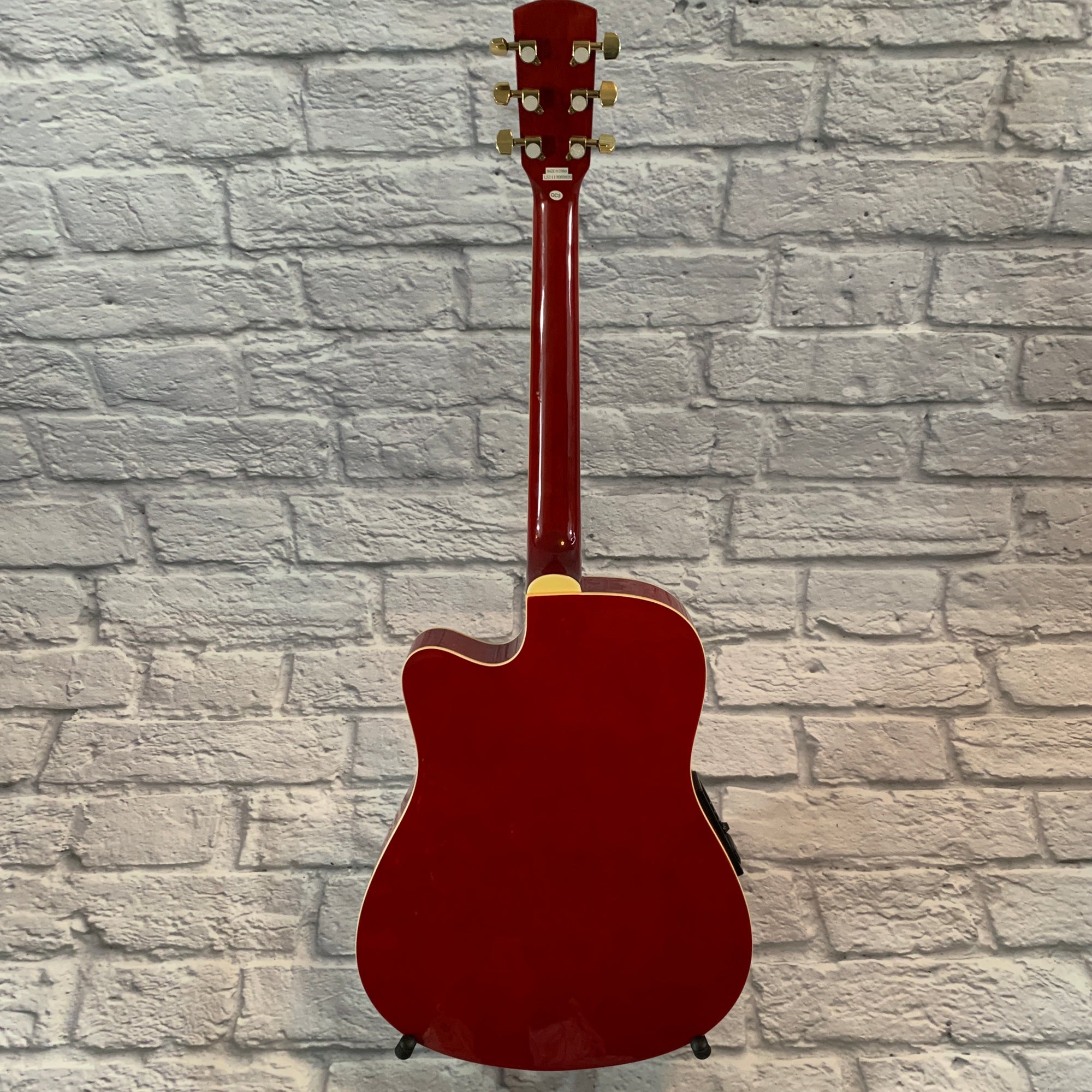 Crestwood 2017EQCS Solid Body Acoustic-Electric Guitar - Cherry Sunburst