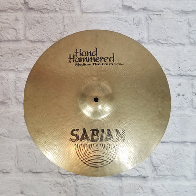 Sabian Hand Hammered 16 inch medium thin crash