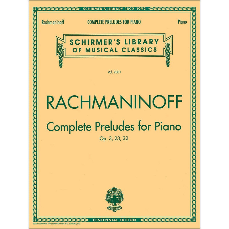 Complete Preludes, Op. 3, 23, 32: Piano Solo Sergei Rachmaninoff