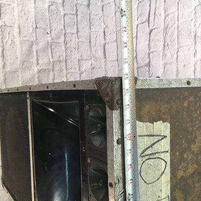 Hewitt Audio 3.5FT Tall Drum Side Fill Monitor 15x2 w 4 Horns and Casters