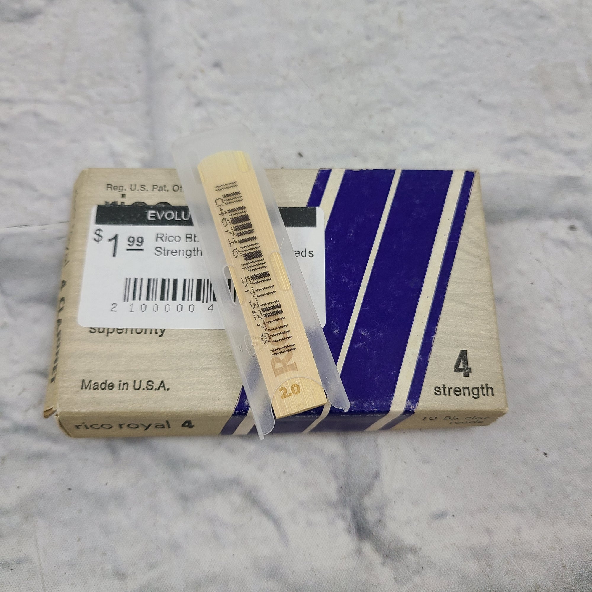 Rico Bb Clarinet Reeds Strength 2 Individual Reeds