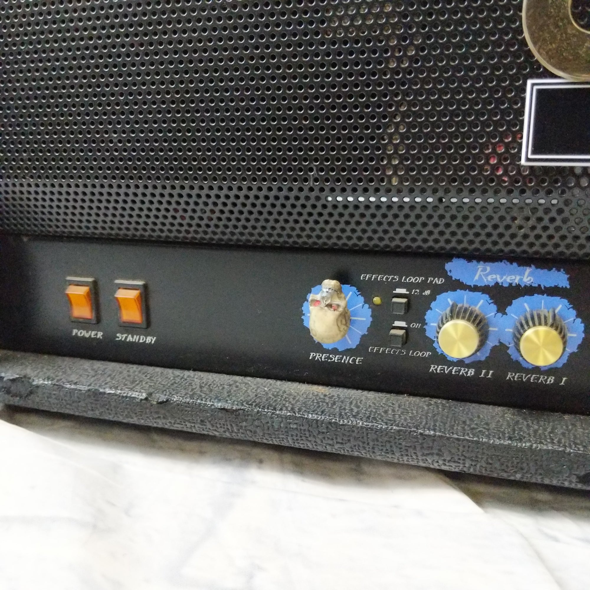 Crate Blue Voodoo Model BV-60H BV60 2-Channel 60-Watt Guitar Head 6L6 Tubes Made in USA Generation