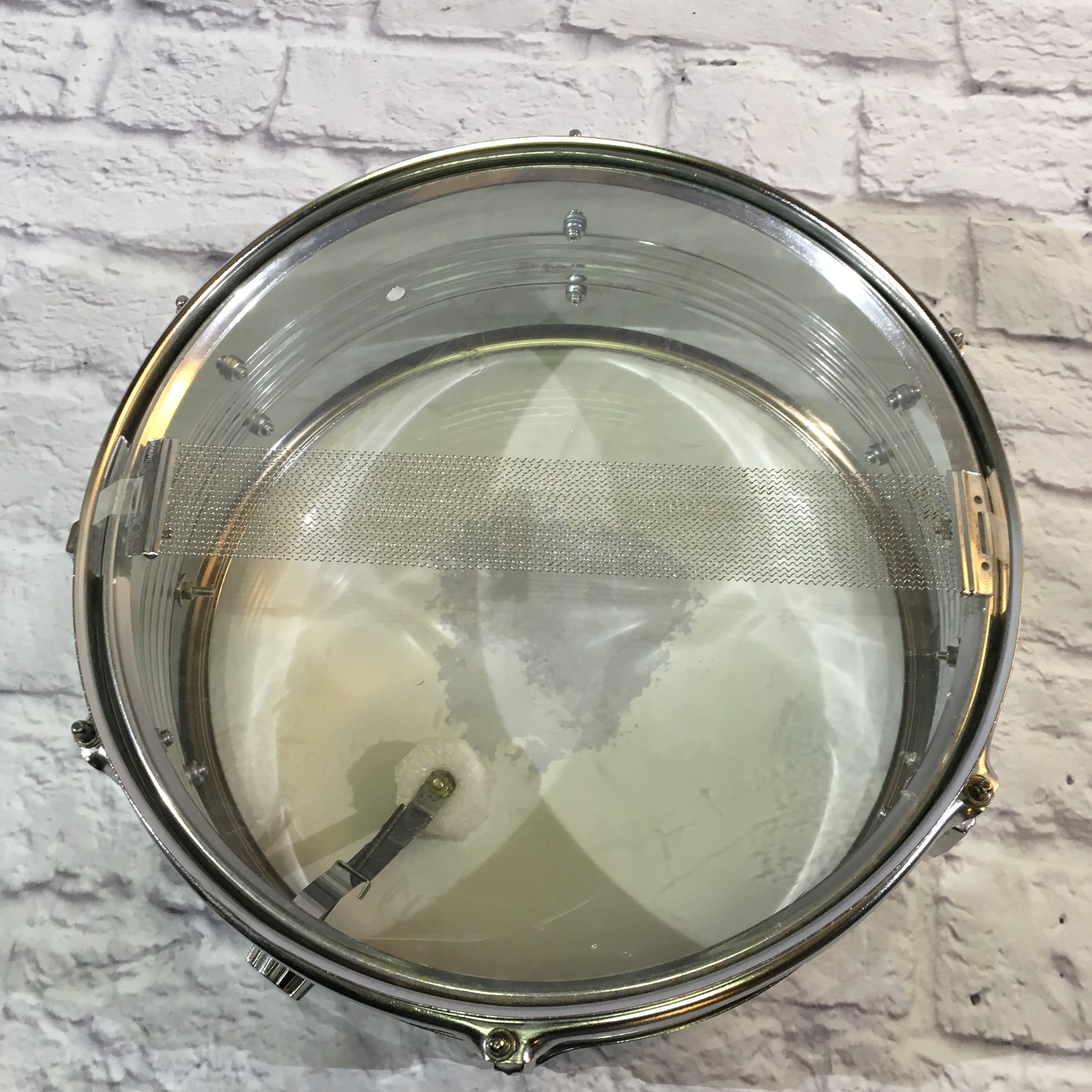 14in Chrome Snare Drum, Unknown Manufacturer