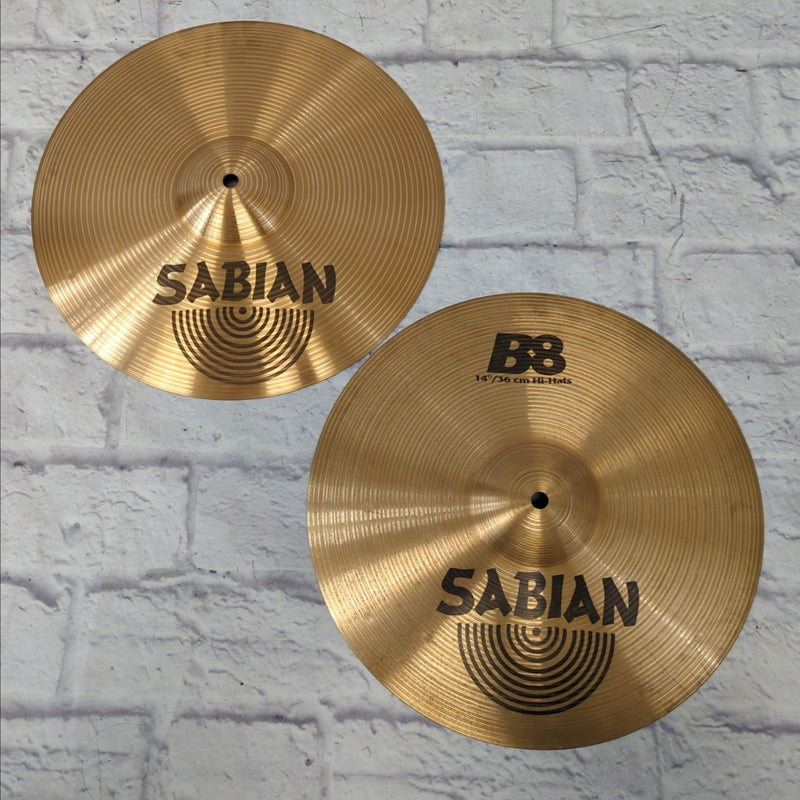 Sabian 14 B8 Hi Hat Cymbal Pair - Evolution Music