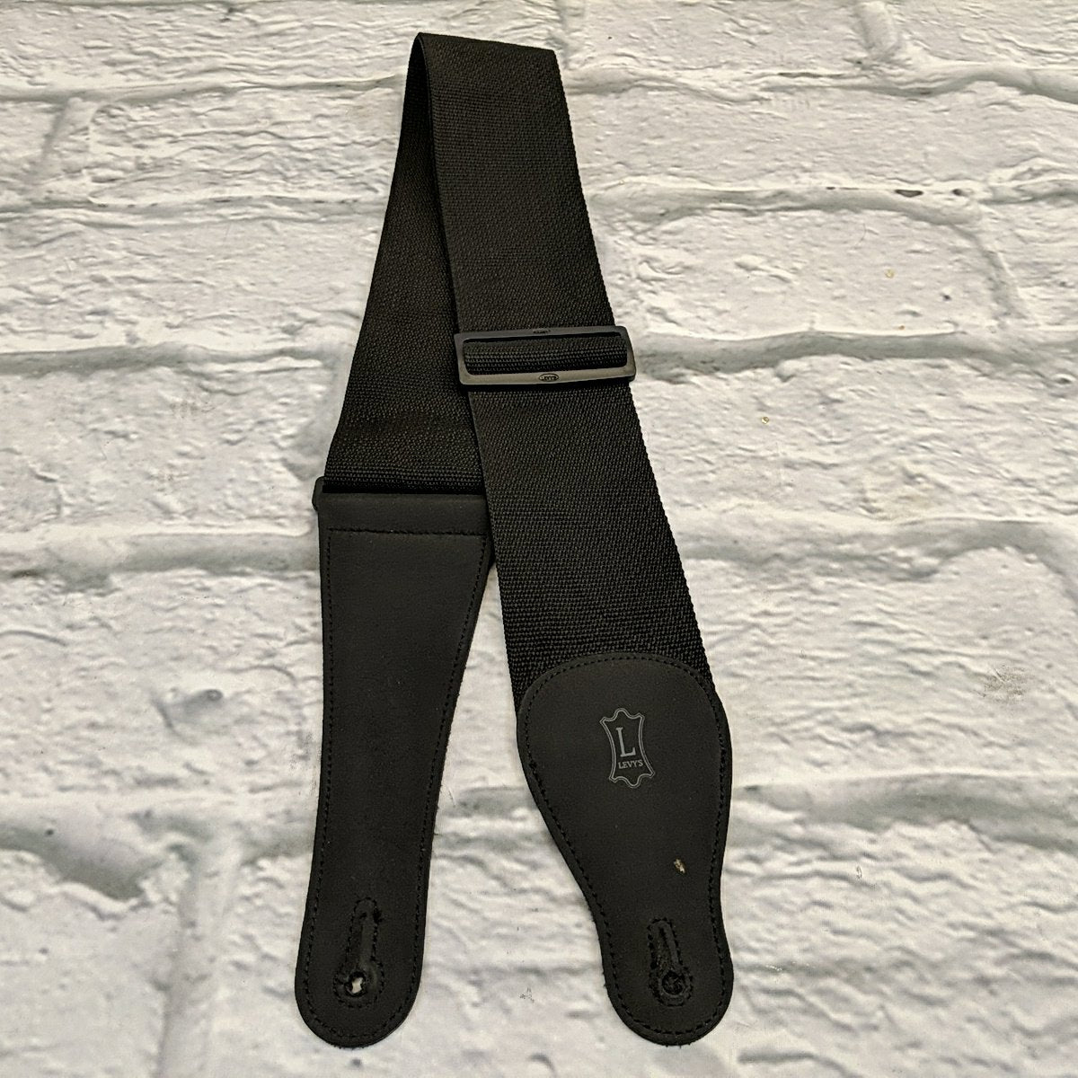 Levy's 3" Wide Black Guitar Strap