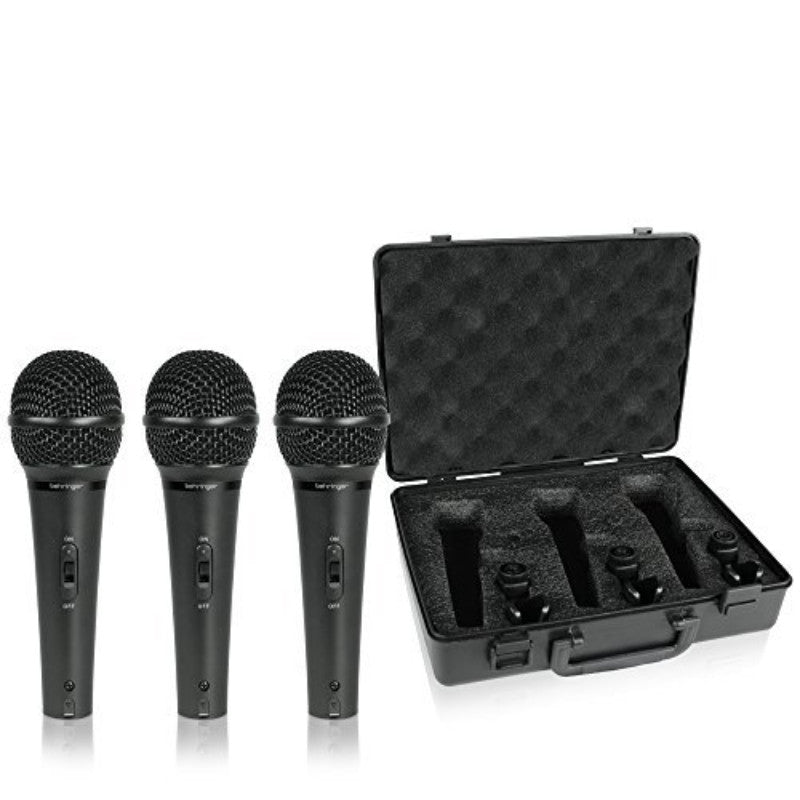 Behringer XM1800S Ultravoice Vocal Dynamic Microphones (Set of 3)