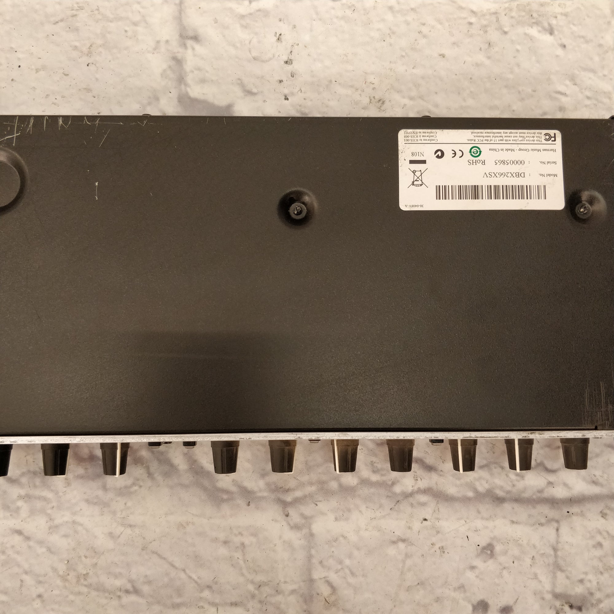 DBX 266XS Stereo Compressor Limiter & Noise Gate Dynamics Processor