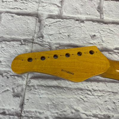 Unknown 22 Fret Rosewood Fretboard Maple Guitar Neck w/ Top Nut