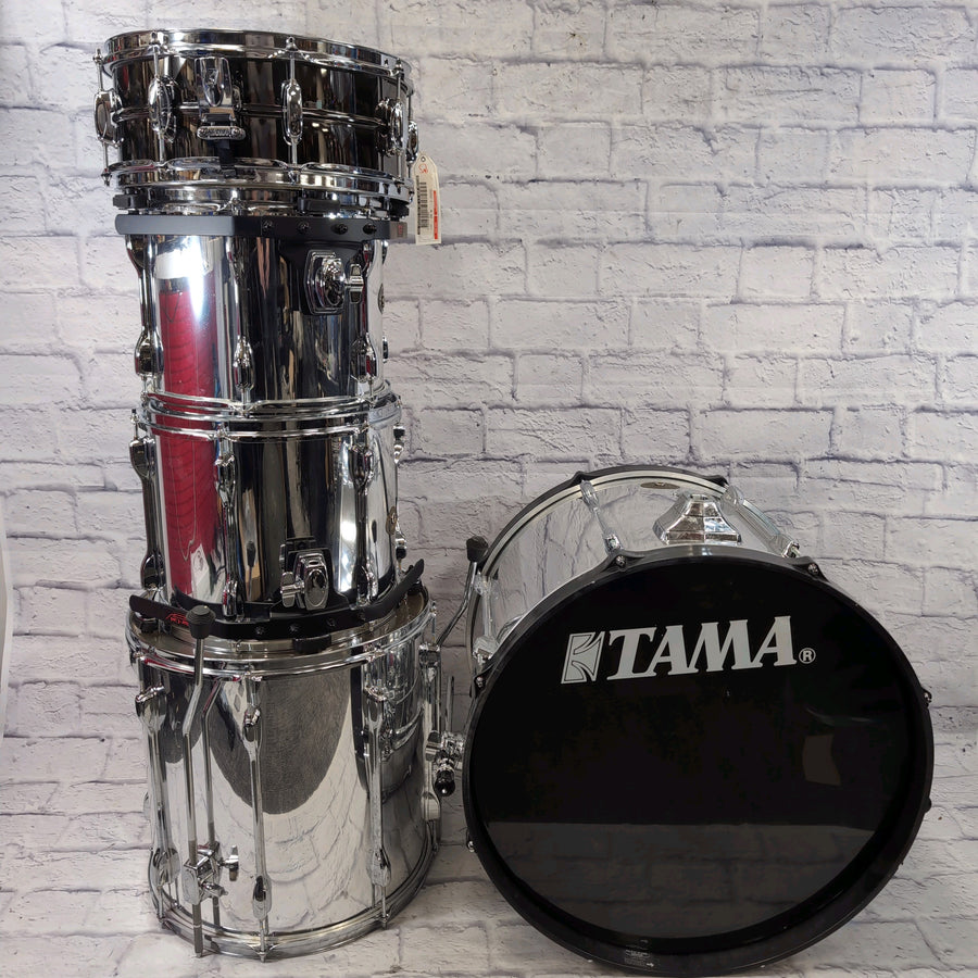 Tama Rockstar 5pc Chrome Over Wood Drum Kit