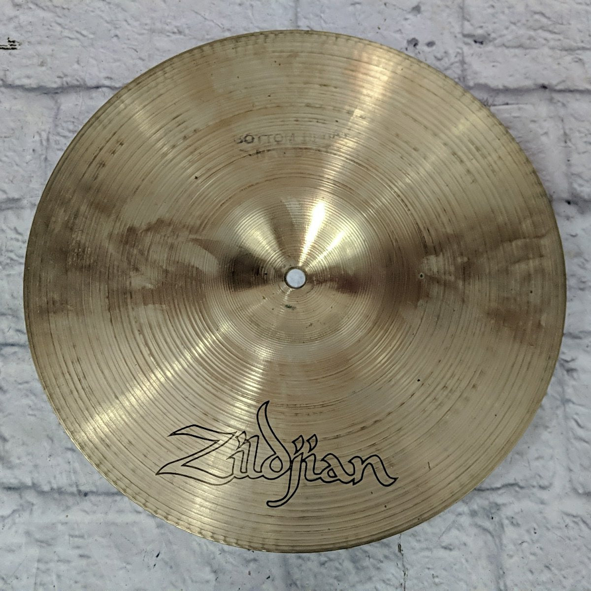 Vintage 1970s Zildjian Avedis Hollow Logo 14 Inch Hi Hats