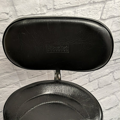 Gibraltar Saddle Style Drum Throne with Back Rest
