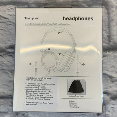 Targus Headphones w/ In-line Mic & Volume Control