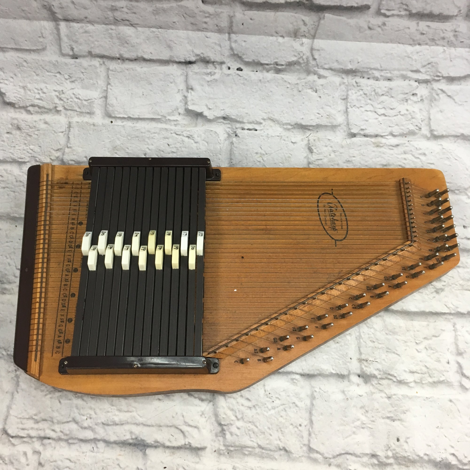 Silvertone by Oscar Schmidt Auto Harp with Case