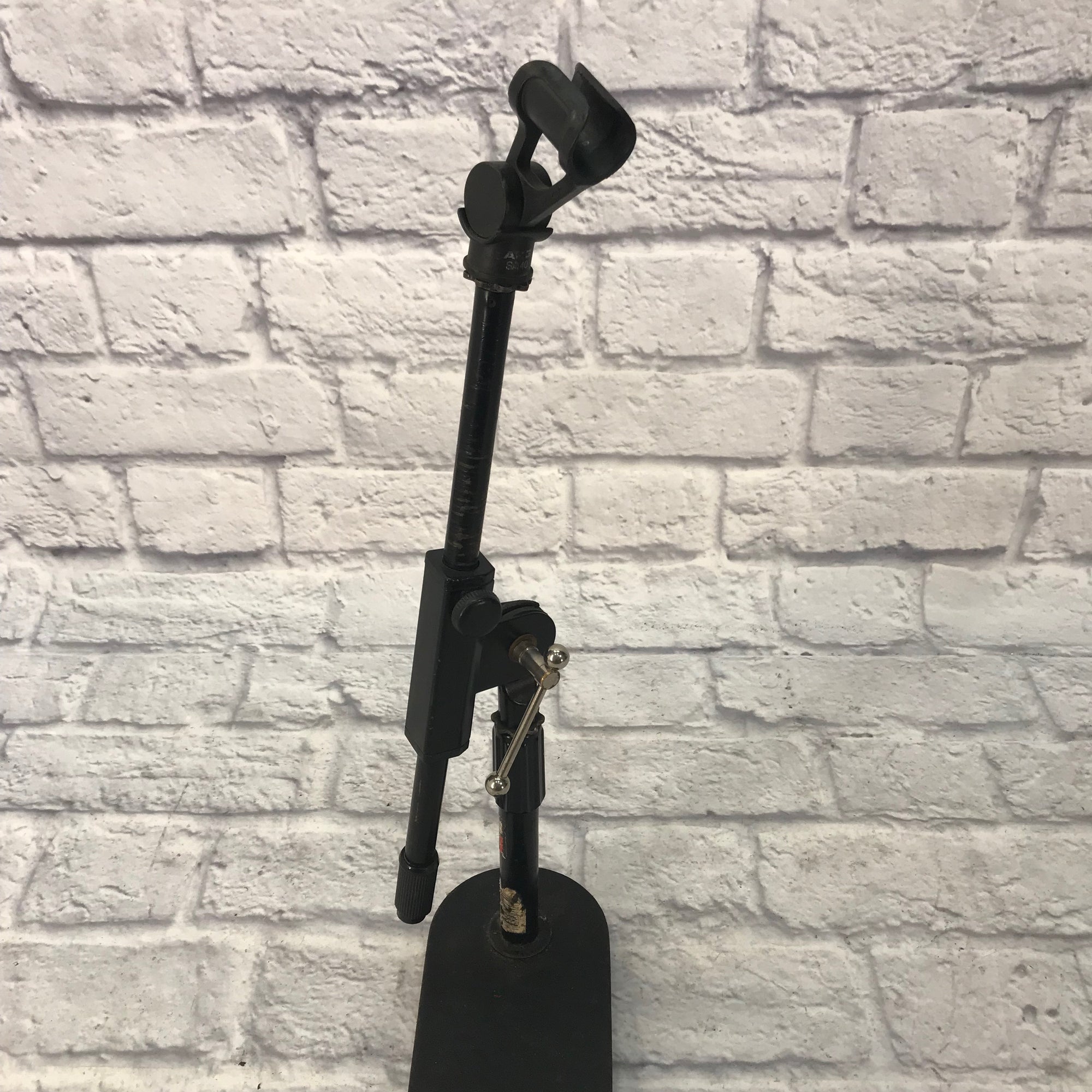 Short Boom Microphone Stand with Heavy Base