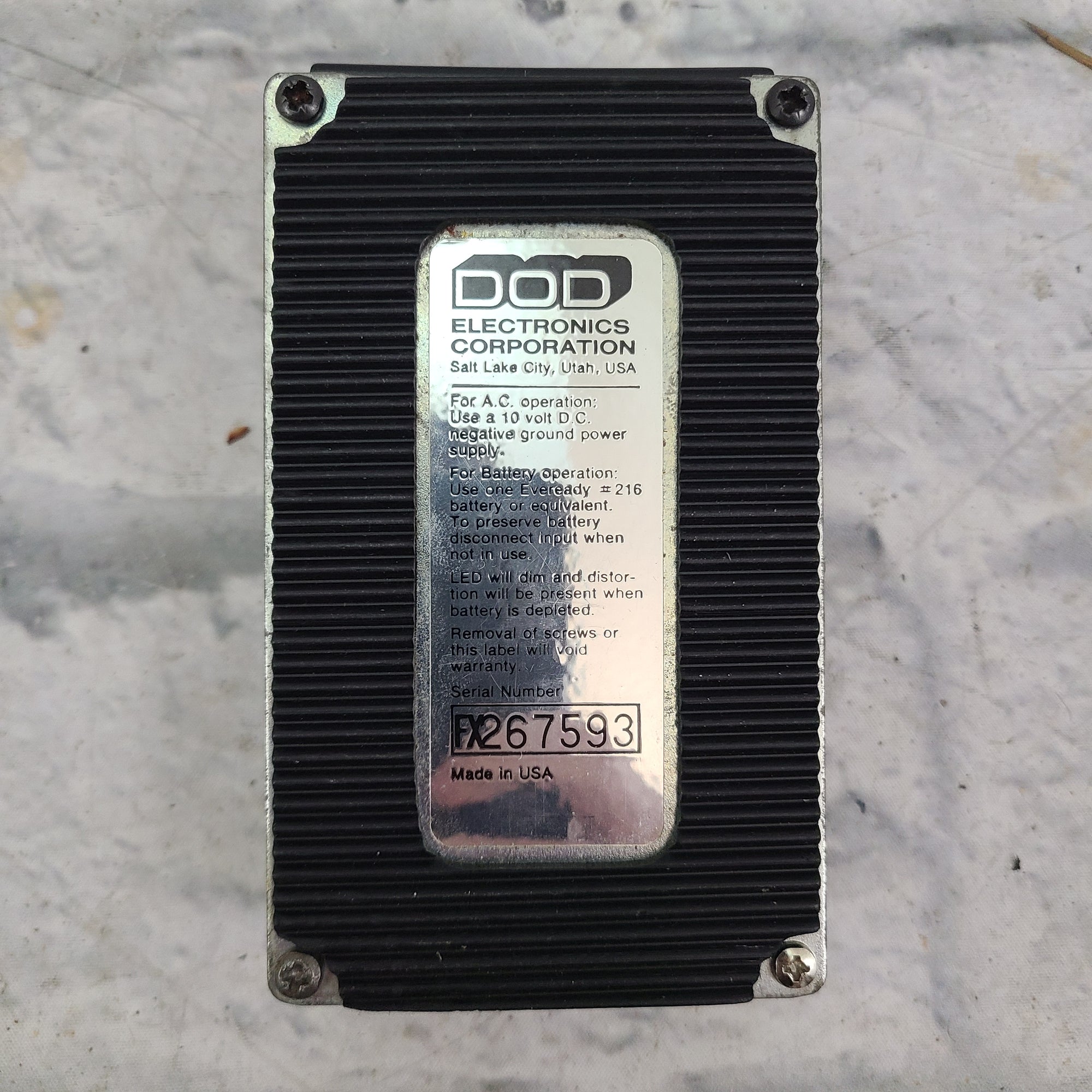 DOD FX 40 Equalizer Foot Pedal | Vintage guitars and amps