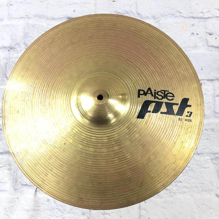 Paiste 20 PST 3 Ride Cymbal Keyholed