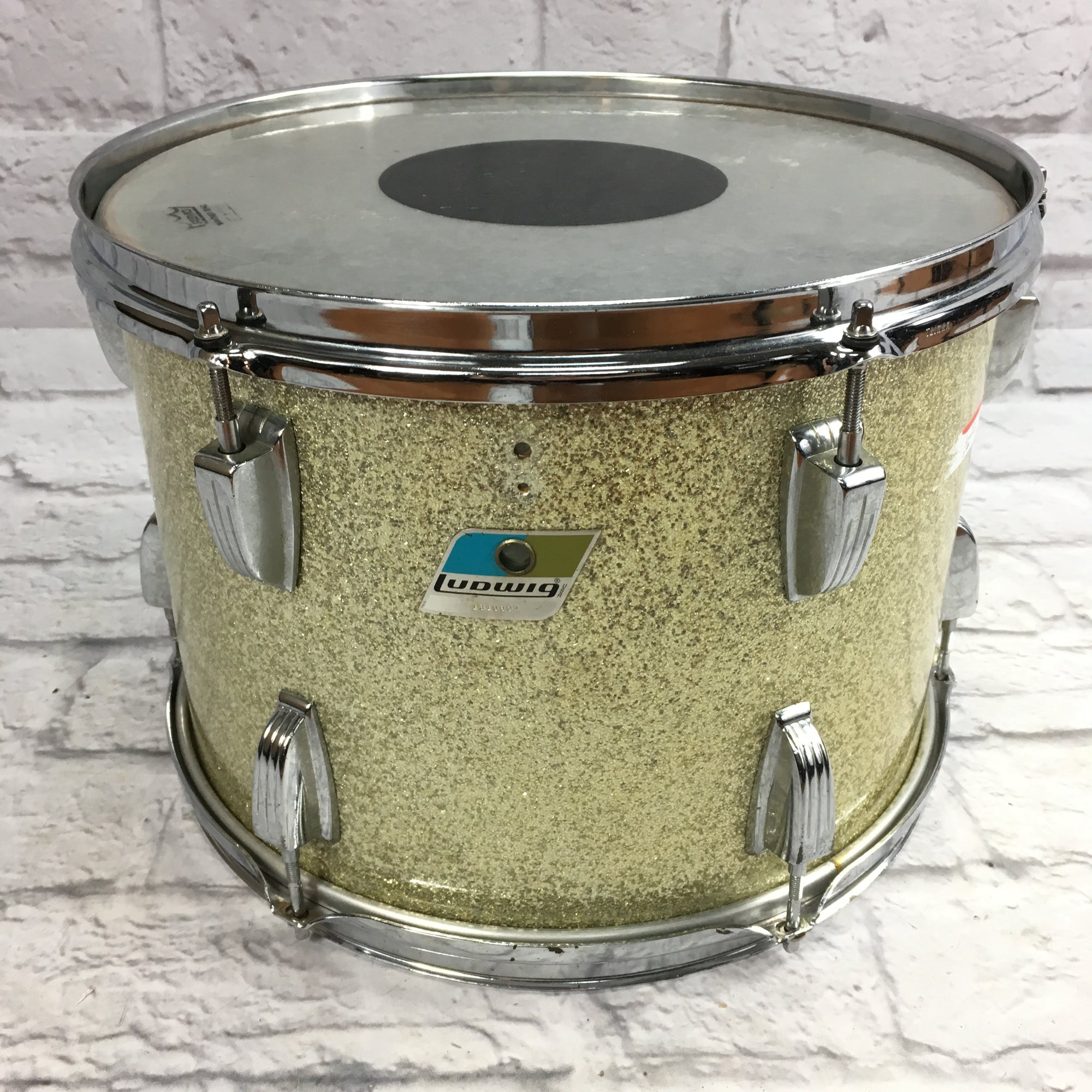 Vintage Ludwig 14x10 Silver Sparkle Tom