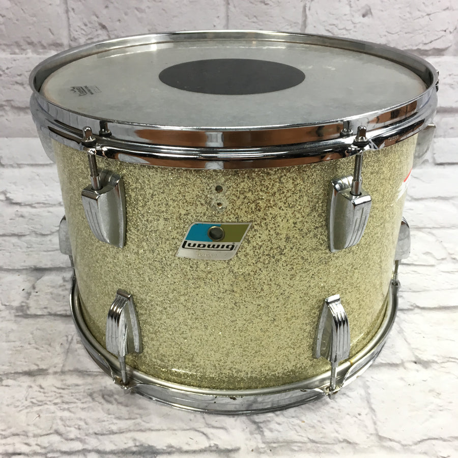 Vintage Ludwig 14x10 Silver Sparkle Tom
