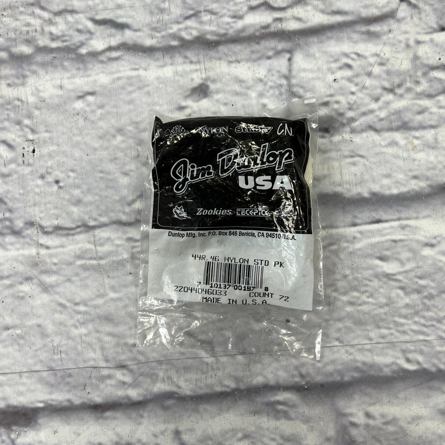 Dunlop Nylon .46 mm 72 Count Pick Pack - White