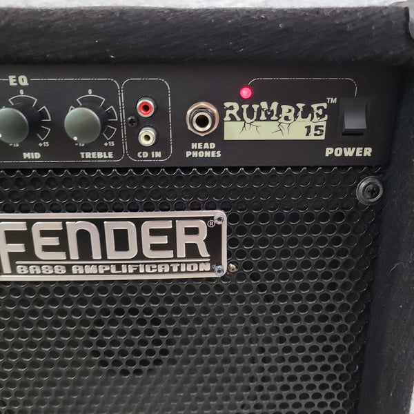 Fender Rumbler 15 Bass Guitar Combo Amp Evolution Music