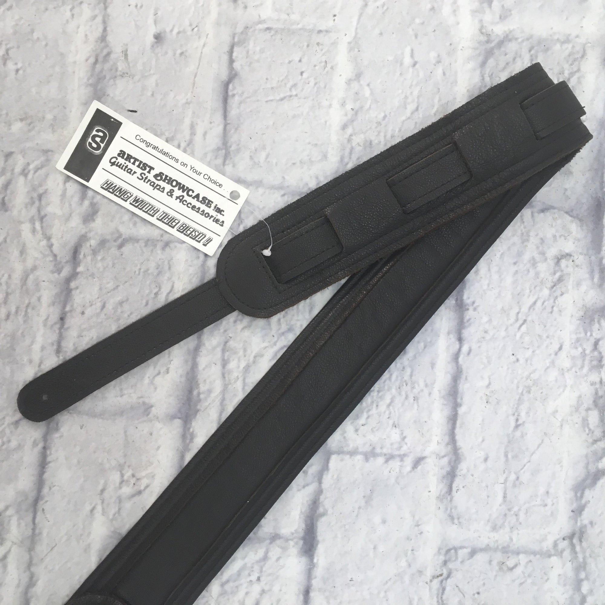 Artist Showcase Leather Guitar Strap Viceroy II (Medium Thick Dk Brown)