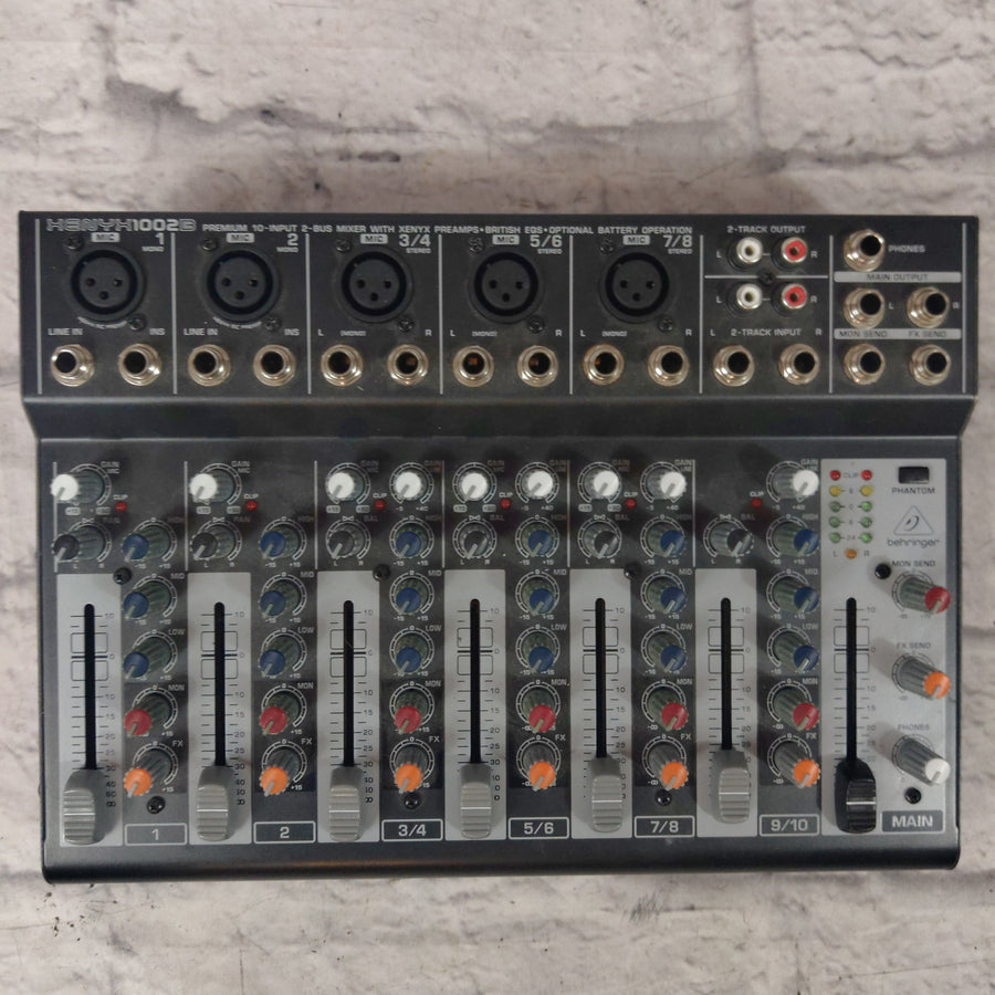 Behringer Xenyx 1002B 10-Input Battery Powered Portable Mixer