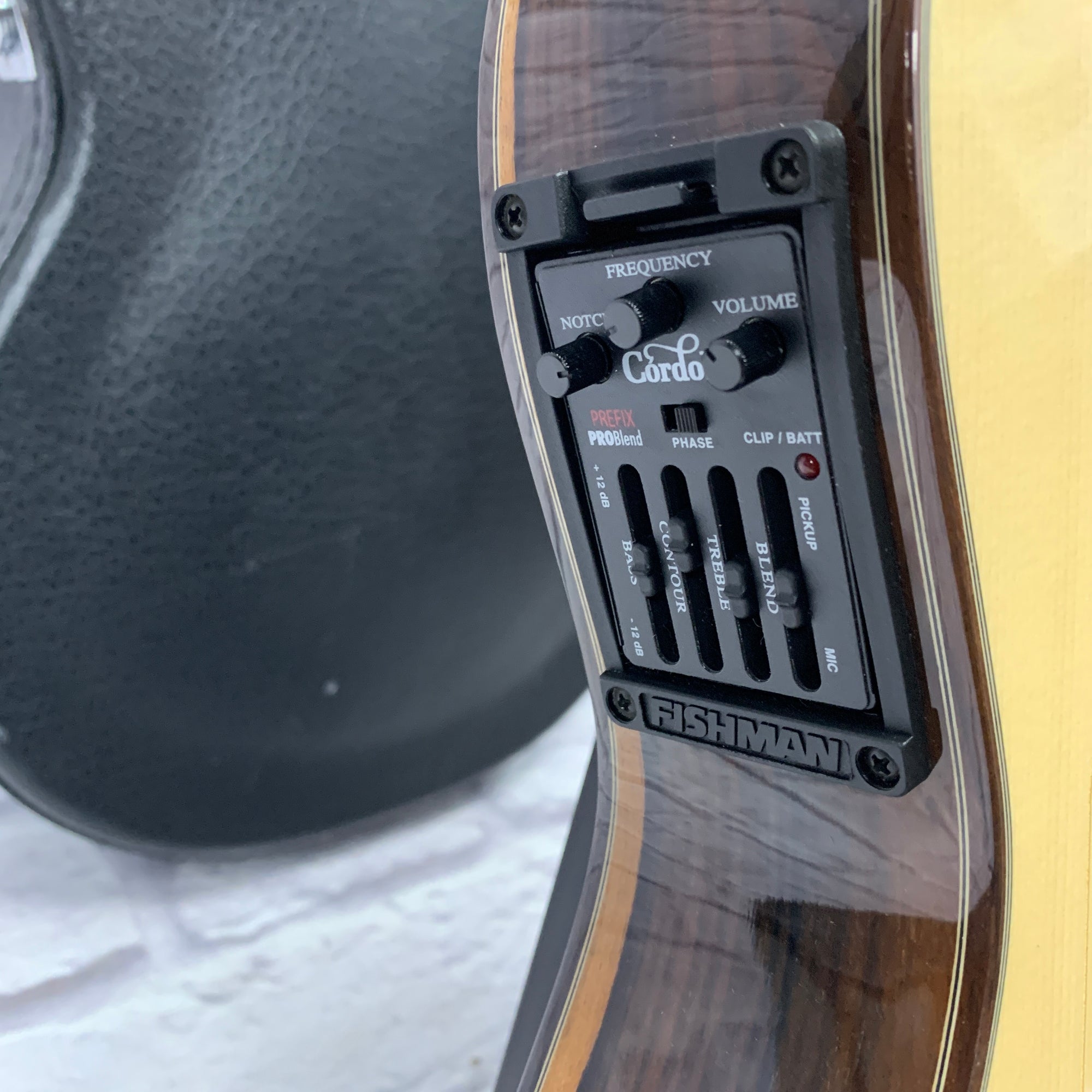 Cordoba 55FCE Negra Classical Acoustic Guitar w/ Case