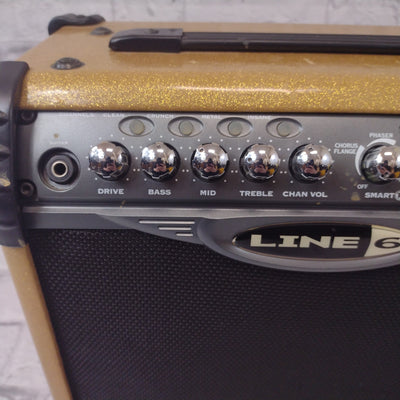 Line 6 Spider II 15w Gold Sparkle Guitar Combo Amp