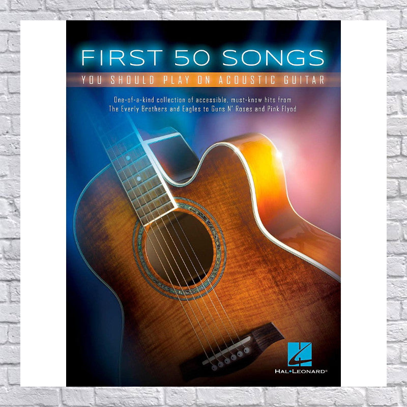 Hal Leonard - First 50 Songs You Should Play On Acoustic Guitar Songbook - Multi
