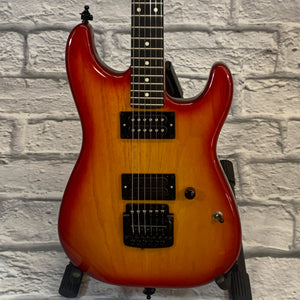 R&R Custom Handmade Strat Cherry Burst with USA Kahler
