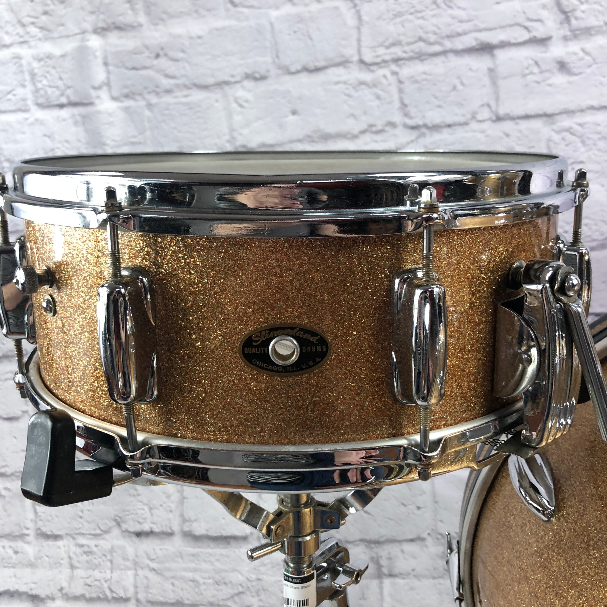 Vintage 1962 Sparkling Gold Slingerland 3 Piece Drum Kit